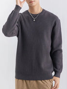 NEWYORKLISTED ATLAS MEN'S COLLECTION – Men's ribbed knit crew-neck sweater, product image 9