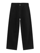 NEWYORKLISTED ATLAS MEN'S COLLECTION: Black wide-leg cropped pants shown flat against a solid white background.