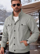NEWYORKLISTED ATLAS MEN'S COLLECTION – Men's corduroy button-down jacket, product image 8