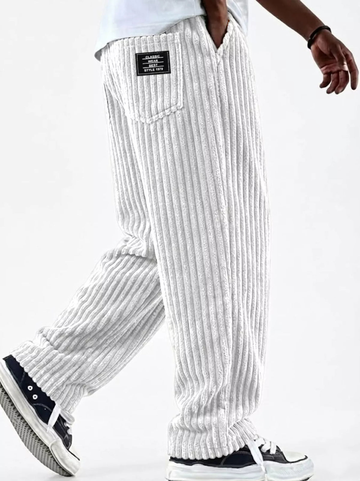 NEWYORKLISTED ATLAS MEN'S COLLECTION – Men's corduroy wide-leg pants, product image 9