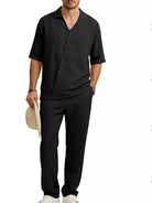 NEWYORKLISTED ATLAS MEN'S COLLECTION – Men's half-sleeve top and pants two-piece set, product image 5