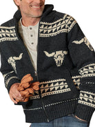 NEWYORKLISTED MEN'S COLLECTION: Men's Plus Size Ribbed Hem Zip-Up Cardigan