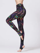 NEWYORKLISTED ACTIVEWEAR COLLECTION: Colorful patterned leggings on a white background