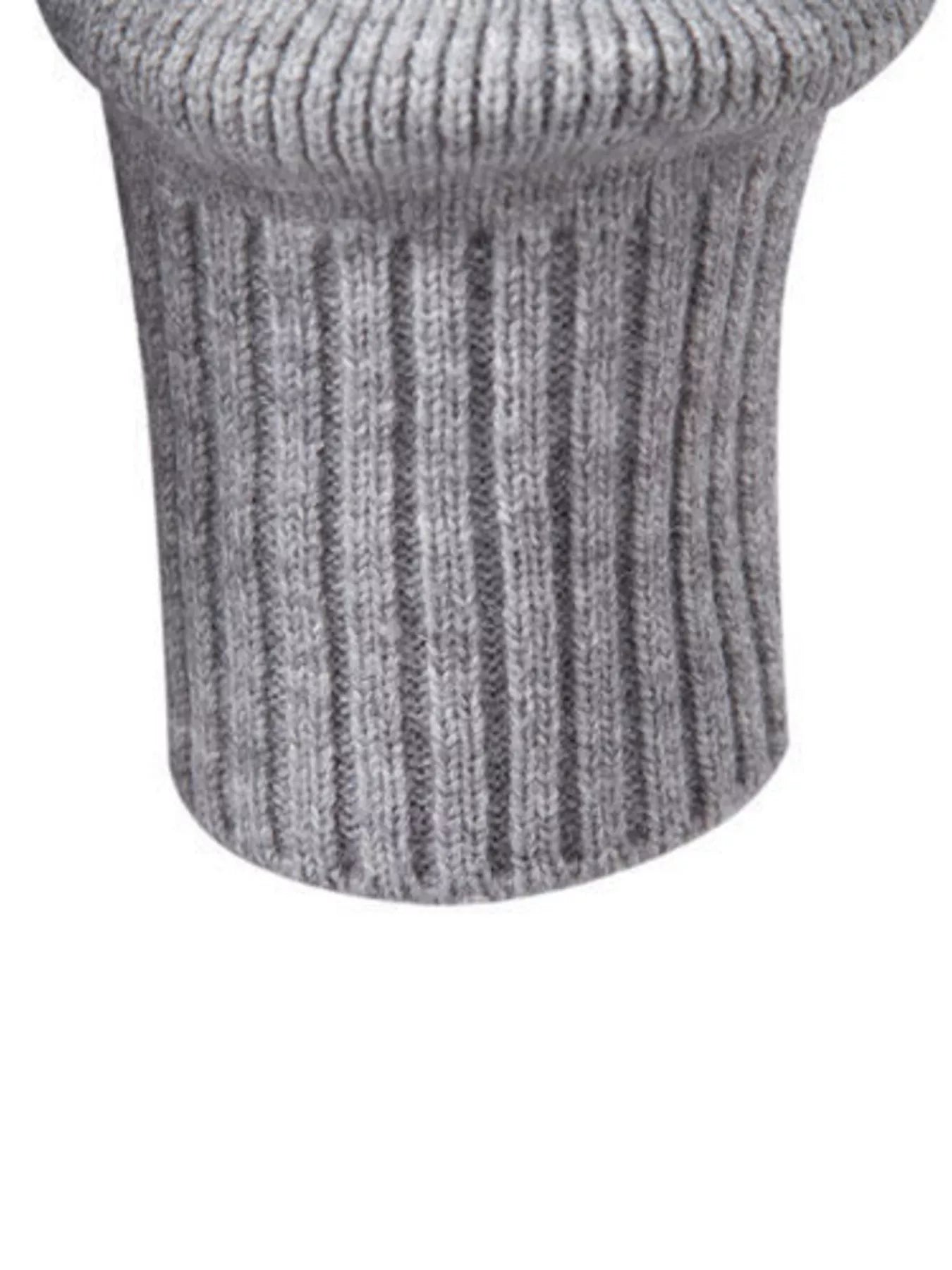 NEWYORKLISTED ATLAS MEN'S COLLECTION: Men's quarter-zip ribbed knit sweater, model view