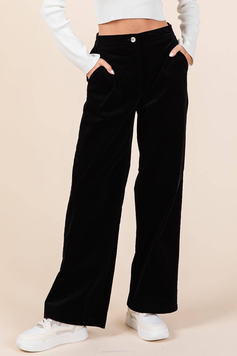 NEWYORKLISTED STYLE COLLECTION: Black Corduroy Pants - NEWYORKLISTED
