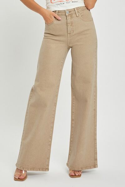 NEWYORKLISTED STYLE COLLECTION: RISEN Plus Size Wide Leg Jeans