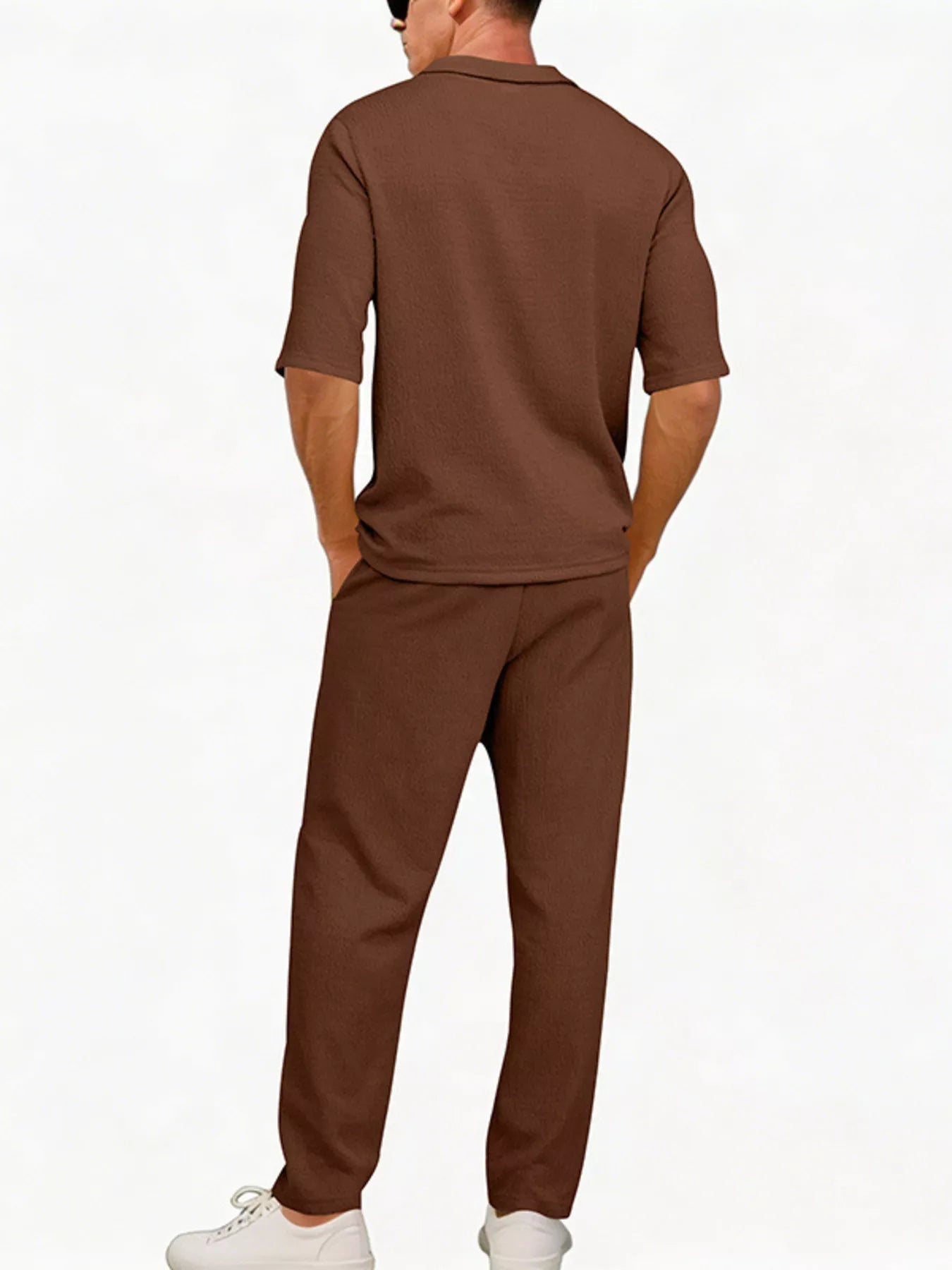NEWYORKLISTED ATLAS MEN'S COLLECTION – Men's half-sleeve top and pants two-piece set, product image 12