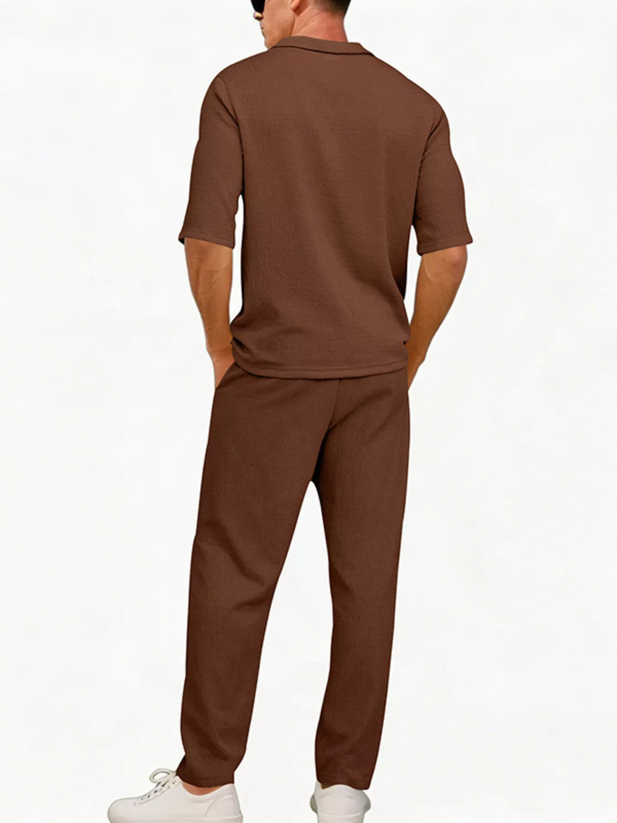 NEWYORKLISTED ATLAS MEN'S COLLECTION – Men's half-sleeve top and pants two-piece set, product image 12