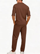 NEWYORKLISTED ATLAS MEN'S COLLECTION – Men's half-sleeve top and pants two-piece set, product image 12