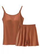NEWYORKLISTED Intimate Apparel Collection: Brown Cami Set 