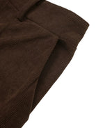 NEWYORKLISTED STYLE COLLECTION:   Women's Casual Pleated Brown Pants