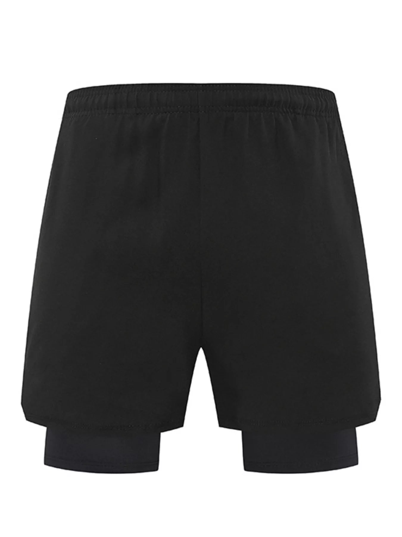 NEWYORKLISTED ATLAS MEN's COLLECTION: Black shorts on a white background