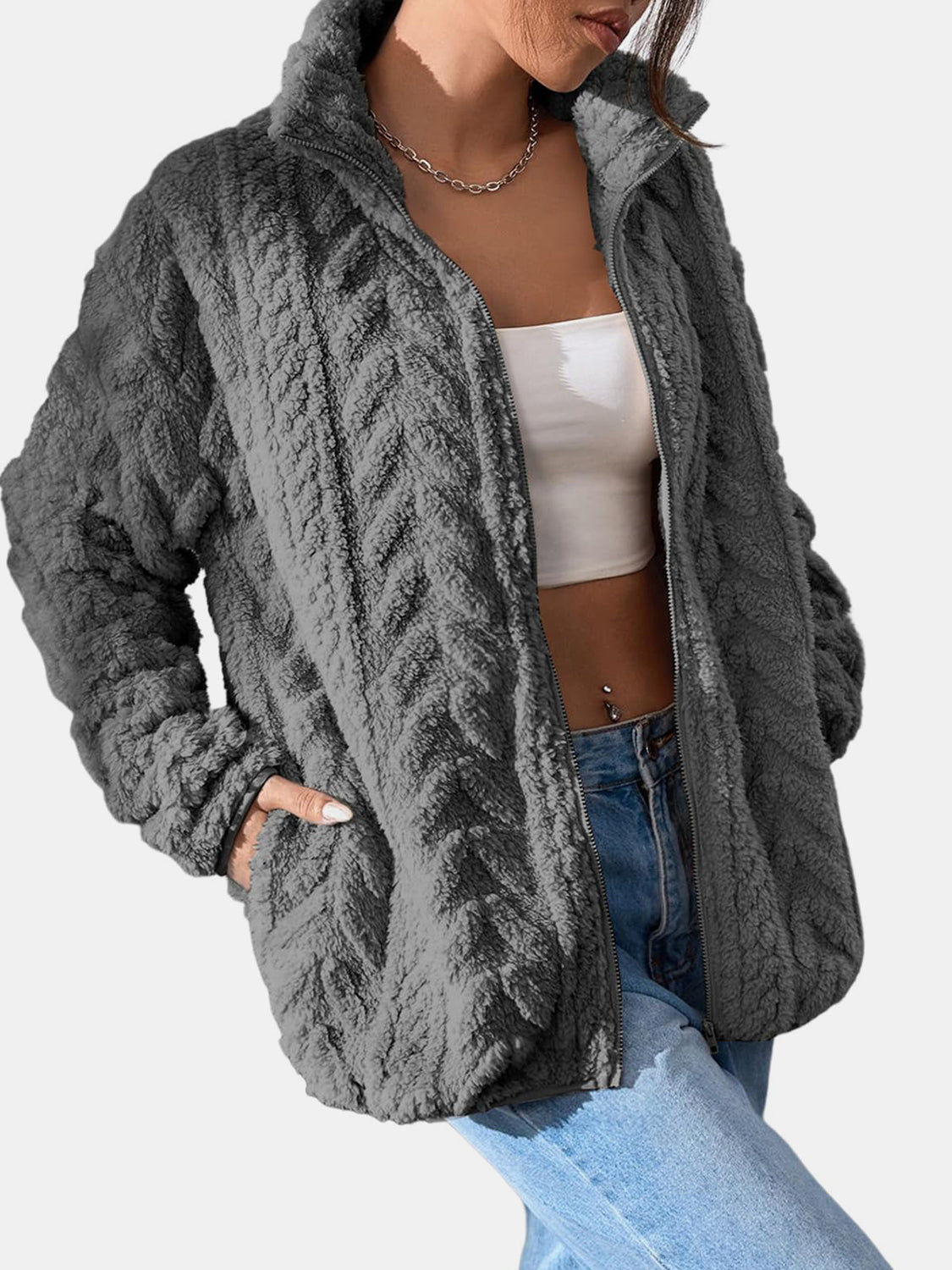 NEWYORKLISTED STYLE COLLECTION: Long Sleeve Warm Sweater Jacket - NEWYORKLISTED