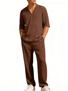 NEWYORKLISTED ATLAS MEN'S COLLECTION – Men's half-sleeve top and pants two-piece set, product image 9