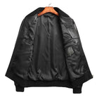 Gendry Genuine Black Aviation Men Sheepskin Real Leather Coat-1