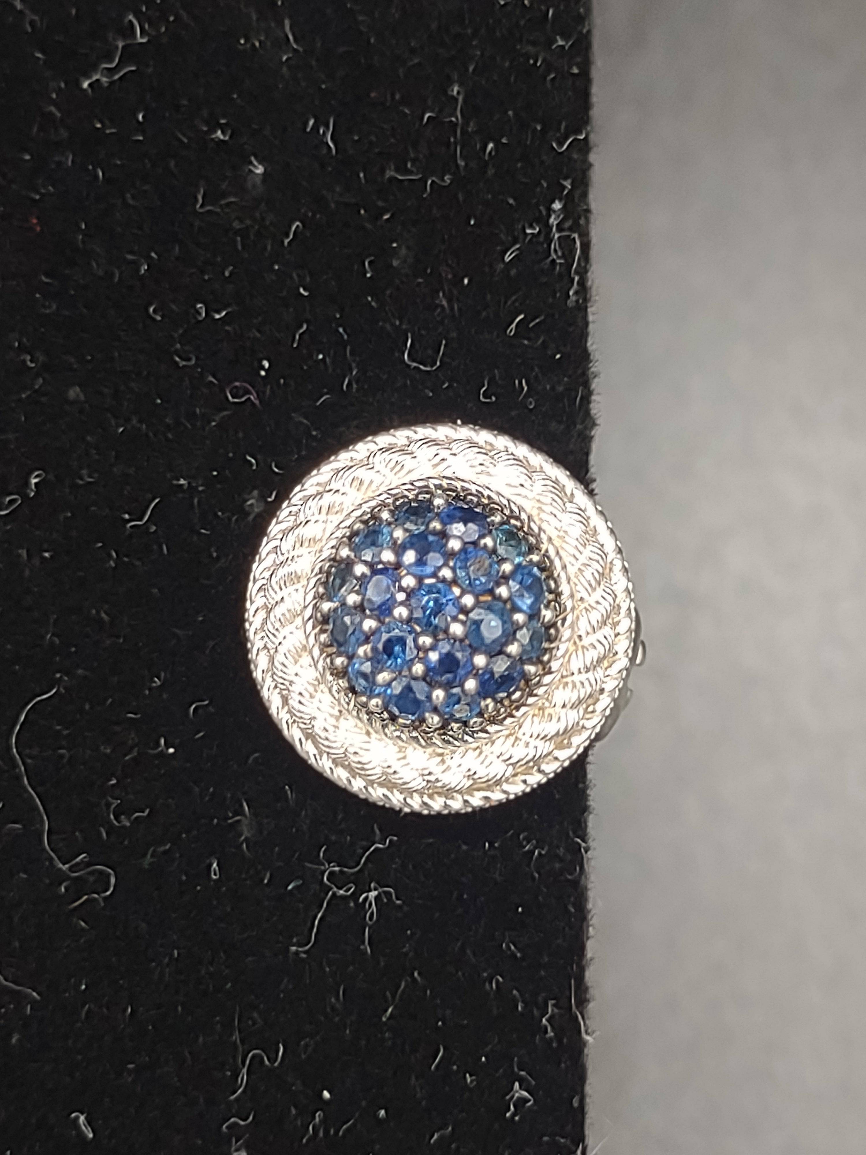 NEWYORKLISTED Vintage Jewelry - Exquisite Vintage Judith Ripka Sterling Silver Druzy Clip-On Earrings - NEWYORKLISTED