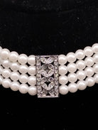 NEWYORKLISTED - Vintage Four Strand Simulated Pearl Necklace - NEWYORKLISTED