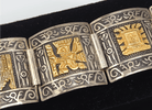 NEWYORKLISTED Vintage Jewelry Collection - Aztec Majesty Sterling Silver Bracelet - NEWYORKLISTED