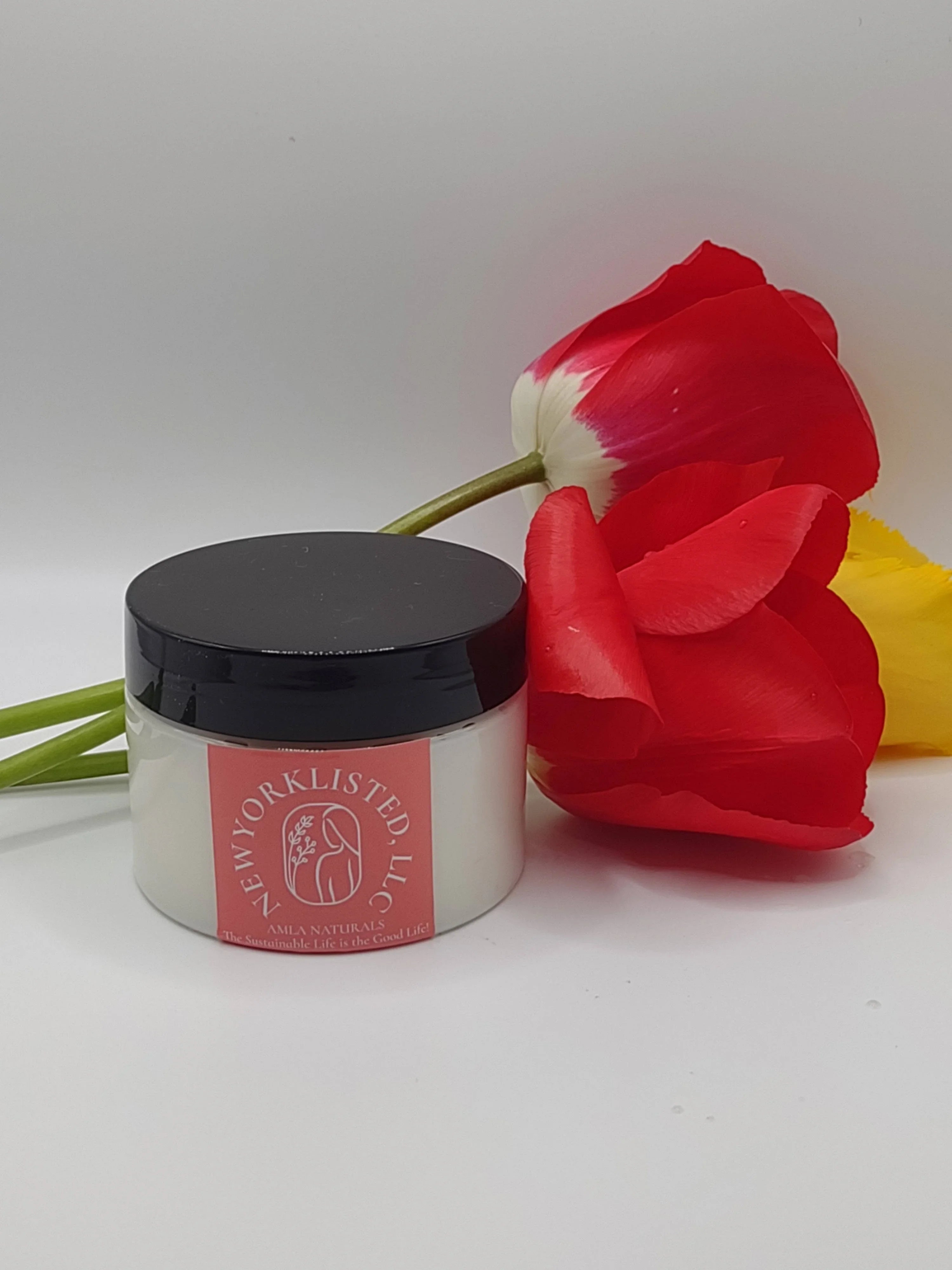 6oz jar of AMLA NATURALS Silk Body Butter 