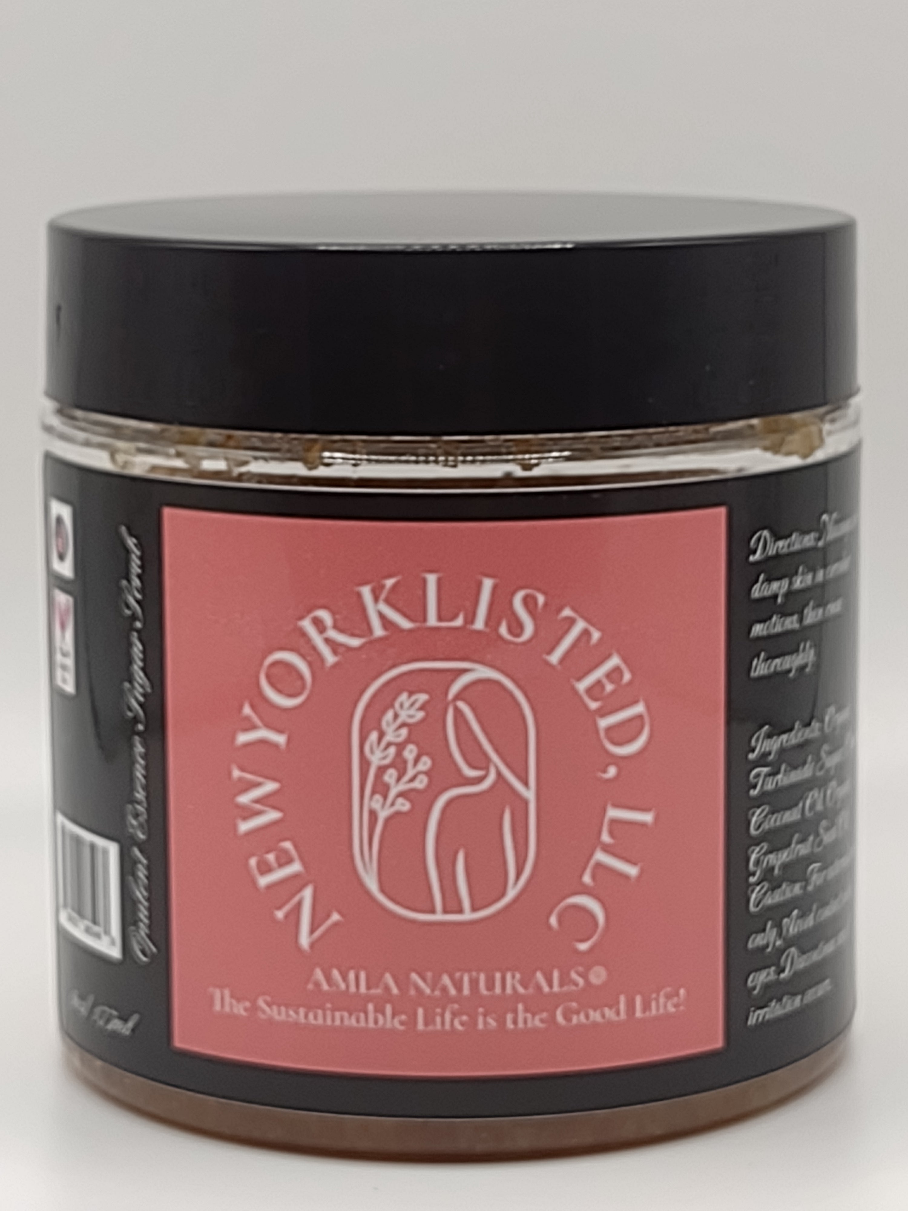 AMLA NATUARLS:  Brown Sugar Organic Body Scrub, made with three simple ingredients 
