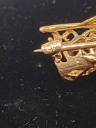 NEWYORKLISTED Vintage Jewelry Collection - Late 1920s Aquamarine Candy Delight 10K Gold Brooch - NEWYORKLISTED