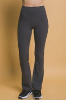 NEWYORKLISTED STYLE COLLECTION: High Waist Flare Leggings with Side Pockets - NEWYORKLISTED