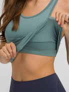 Round Neck Racerback Active Tank: NEWYORKLISTED STYLE COLLECTION - NEWYORKLISTED