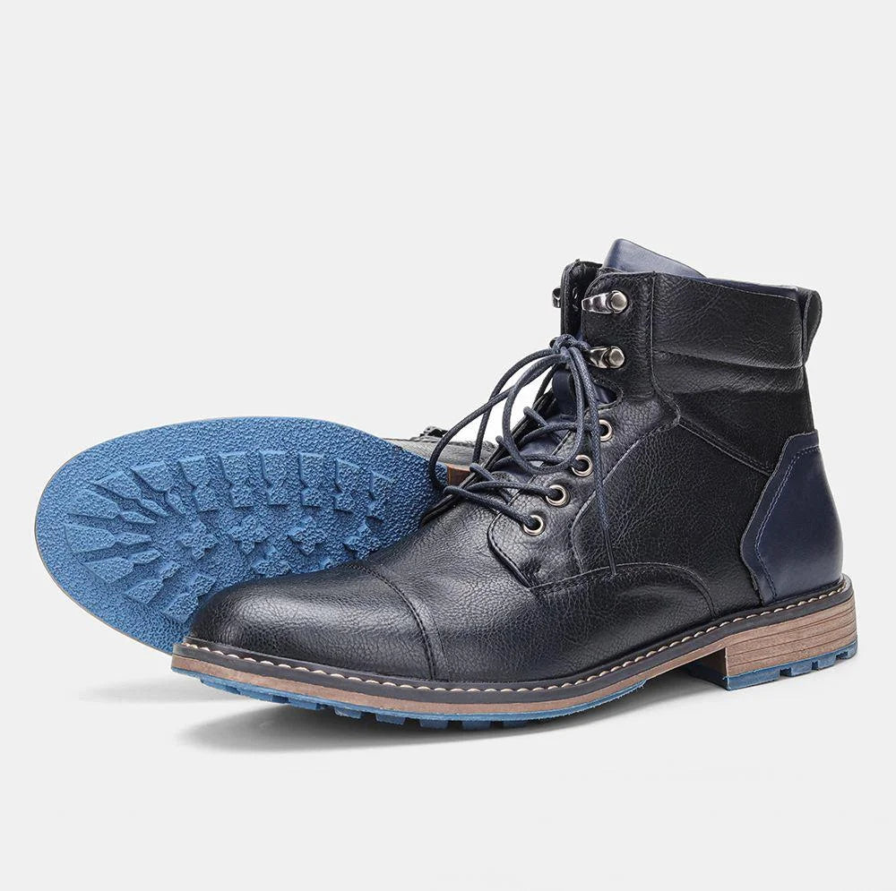 Retro Boots Men Brand 2025 Fashion Comfortable Boots Leather - NEWYORKLISTED