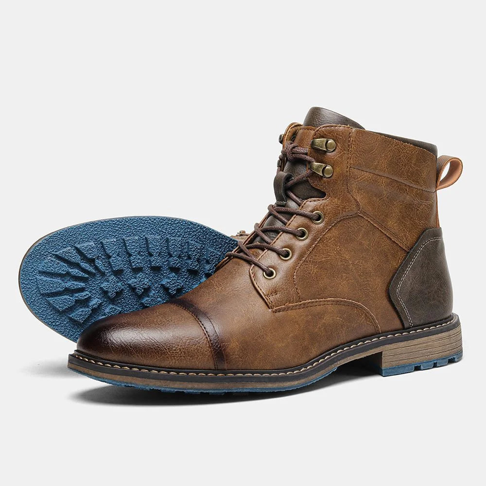 Retro Boots Men Brand 2025 Fashion Comfortable Boots Leather - NEWYORKLISTED