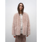 Castle Dusk Fashionable Casual V-Neck Italian Tuscan Sheepskin Coat - NEWYORKLISTED
