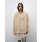Castle Dusk Fashionable Casual V-Neck Italian Tuscan Sheepskin Coat - NEWYORKLISTED