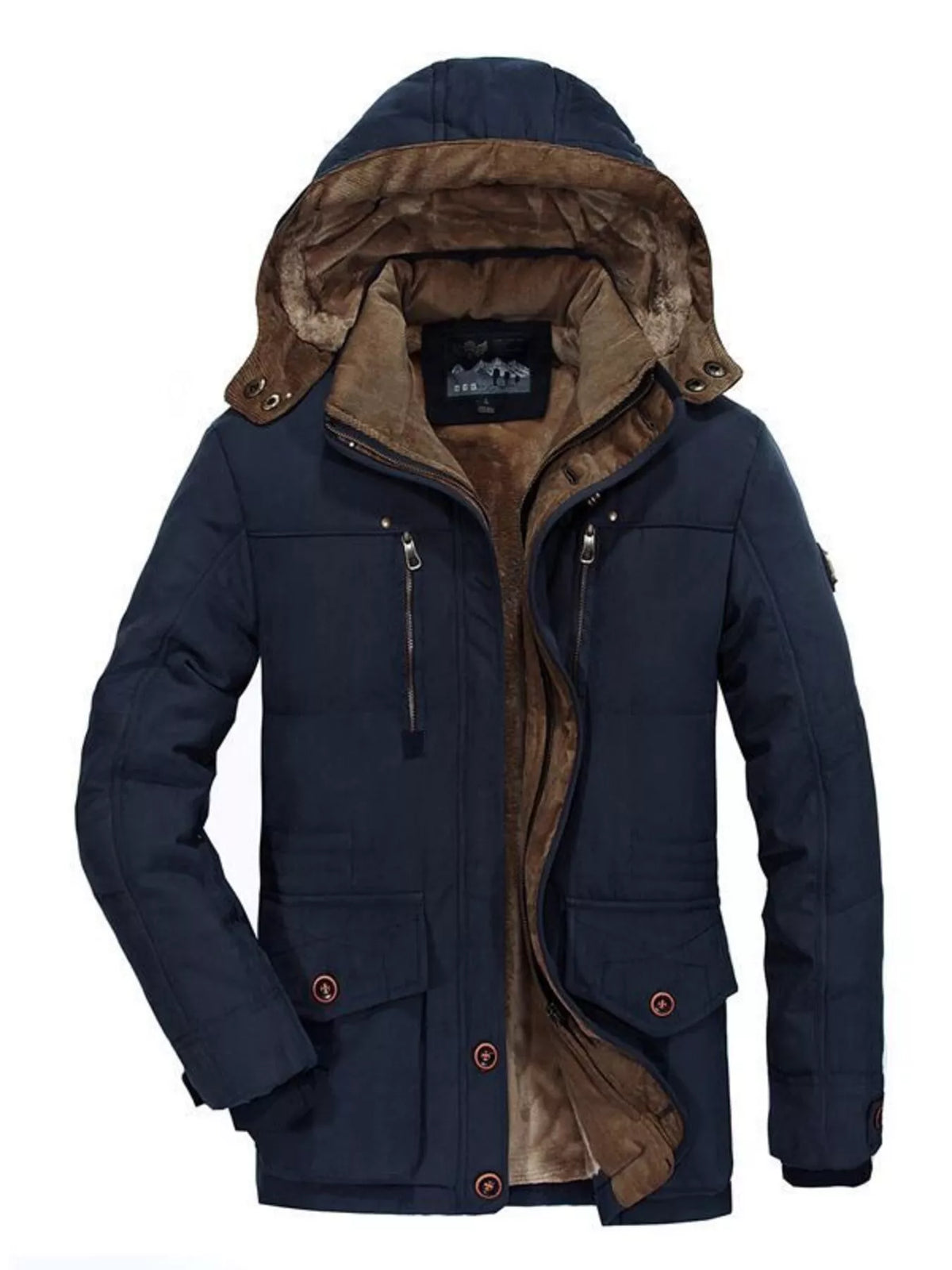 NEWYORKLISTED ATLAS MEN'S COLLECTION – Men's winter hooded parka coat, product image 2