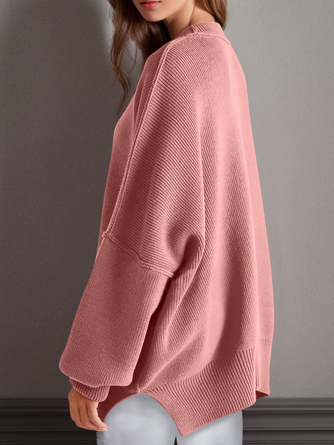 NEWYORKLISTED STYLE COLLECTION: Round Neck Long Sleeve Sweater - NEWYORKLISTED
