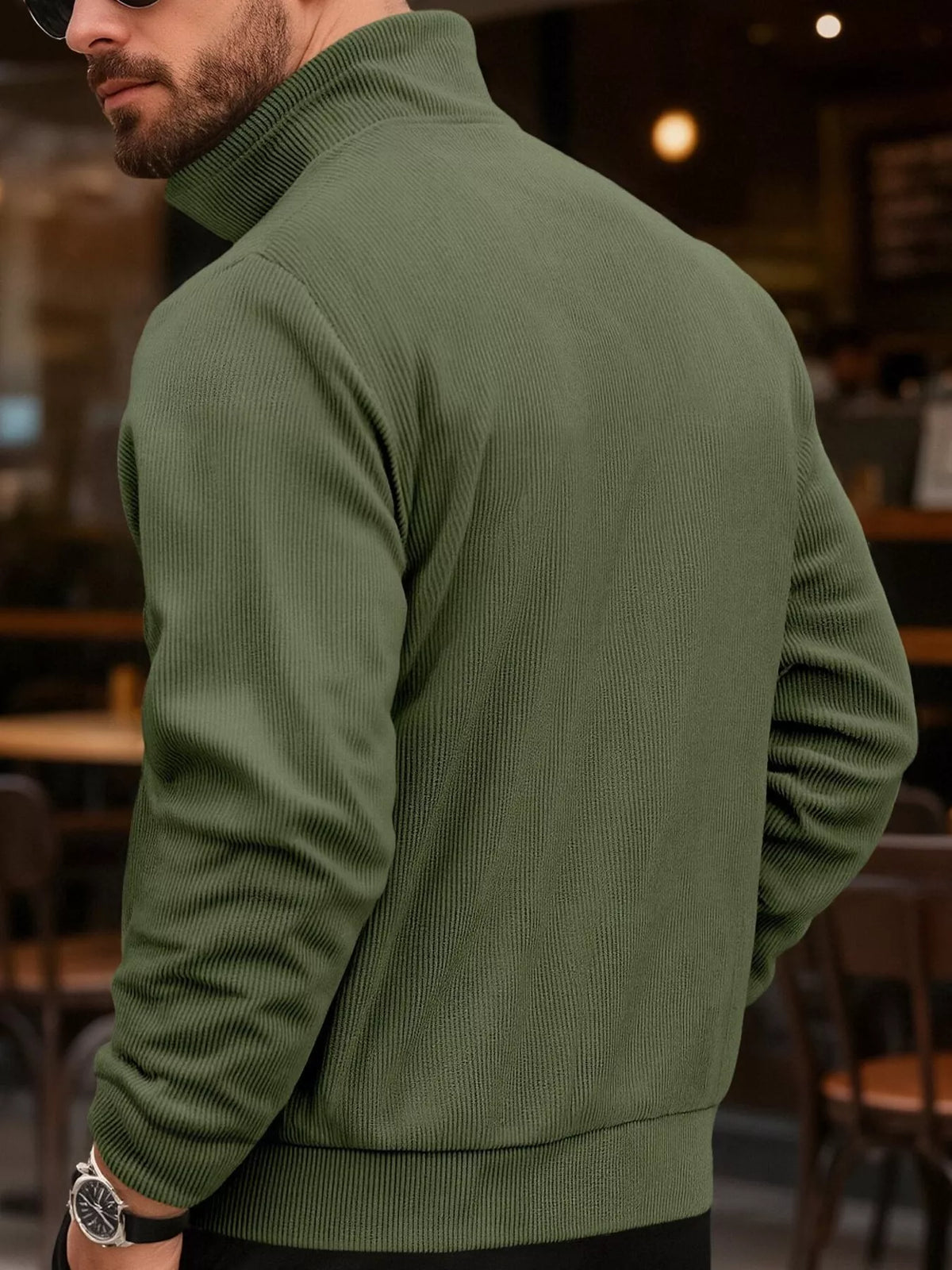 NEWYORKLISTED ATLAS MEN'S COLLECTION – Men's corduroy button-down jacket, product image 2
