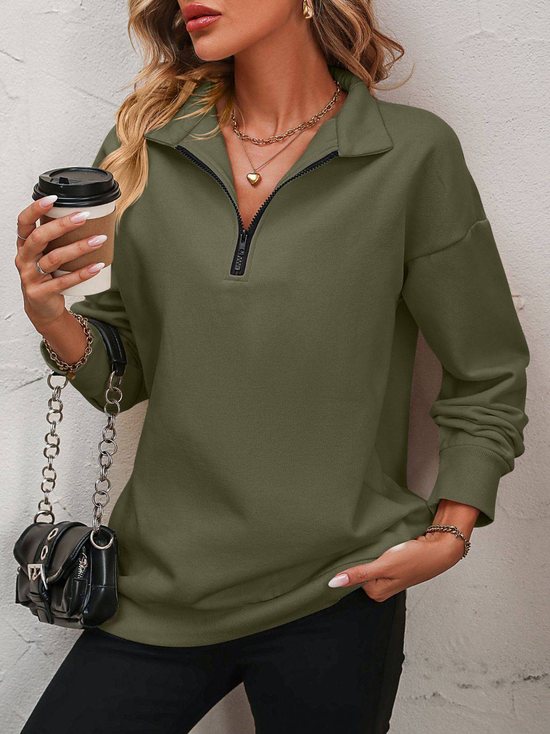 NEWYORKLISTED STYLE COLLECTION: Dropped Shoulder Sweatshirt - NEWYORKLISTED