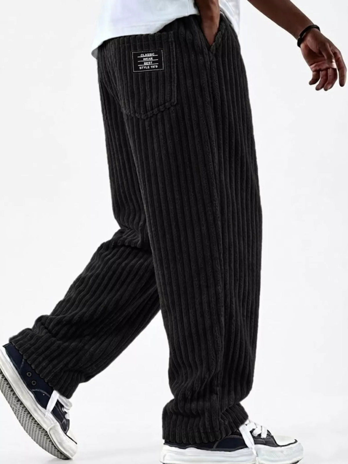 NEWYORKLISTED ATLAS MEN'S COLLECTION – Men's corduroy wide-leg pants, product image 3