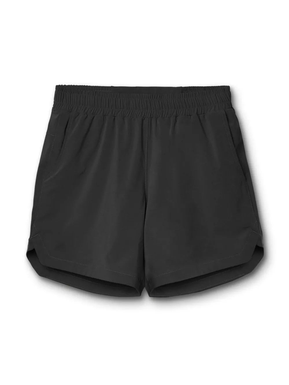 Black shorts on a white background