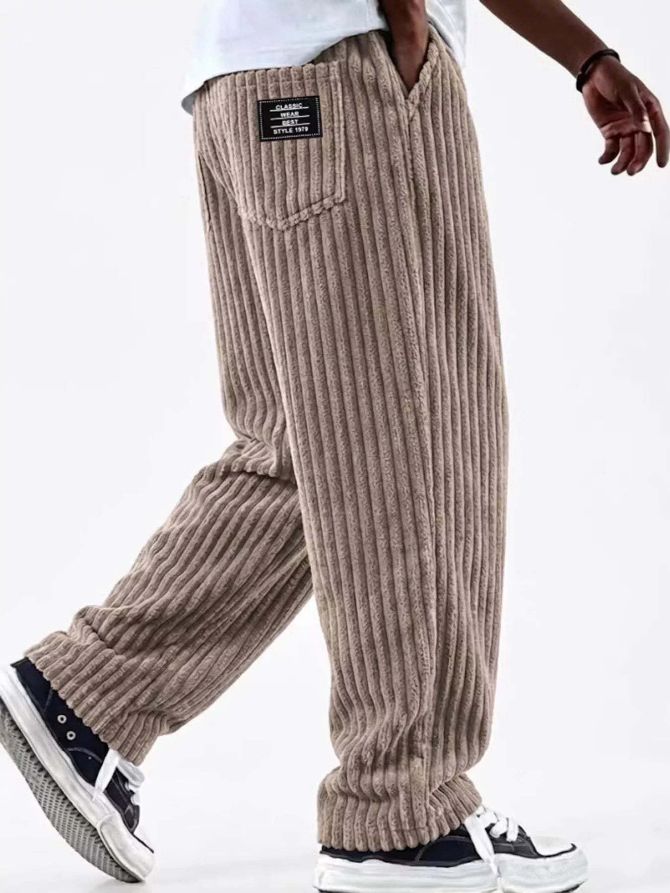 NEWYORKLISTED ATLAS MEN'S COLLECTION – Men's corduroy wide-leg pants, product image 6