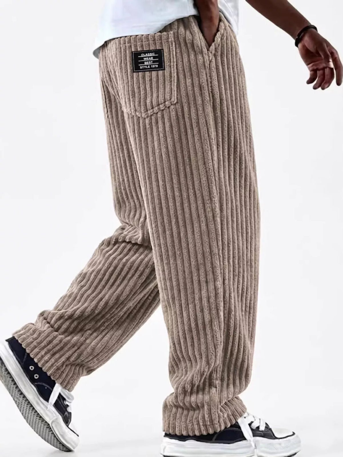 NEWYORKLISTED ATLAS MEN'S COLLECTION – Men's corduroy wide-leg pants, product image 6