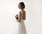 Sleeveless  Backless Lace Dress   With Train #1180 - NEWYORKLISTED