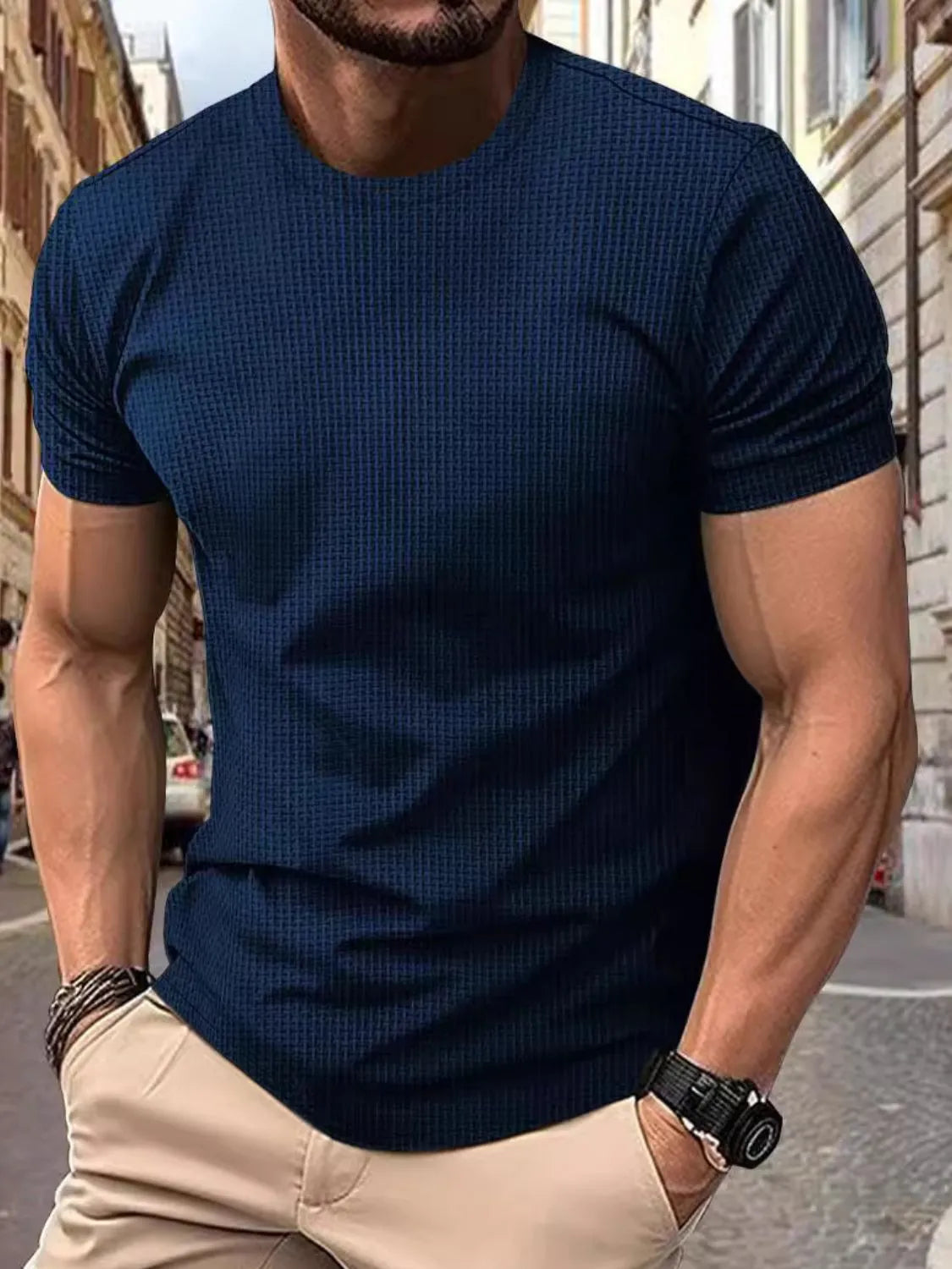 NEWYORKLISTED ATLAS MEN’S Round Neck Short Sleeve T-Shirt – Plus Size | Comfortable, Everyday Essential