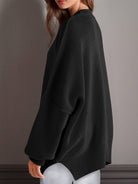 NEWYORKLISTED STYLE COLLECTION: Round Neck Long Sleeve Sweater - NEWYORKLISTED