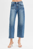 NEWYORKLISTED STYLE COLLECTION: RISEN High Rise Crop Length Jeans