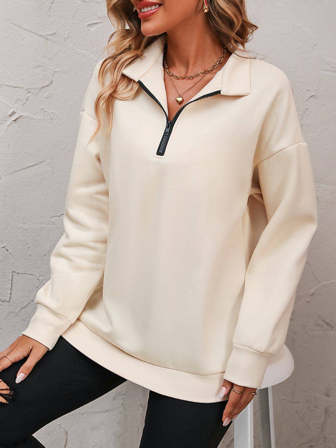 NEWYORKLISTED STYLE COLLECTION: Dropped Shoulder Sweatshirt - NEWYORKLISTED