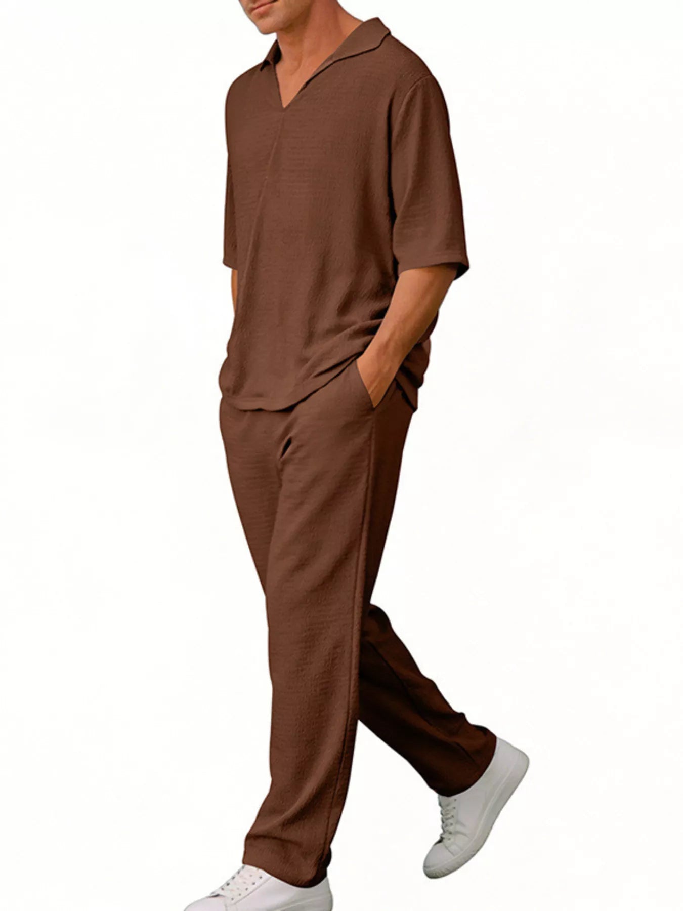 NEWYORKLISTED ATLAS MEN'S COLLECTION – Men's half-sleeve top and pants two-piece set, product image 11