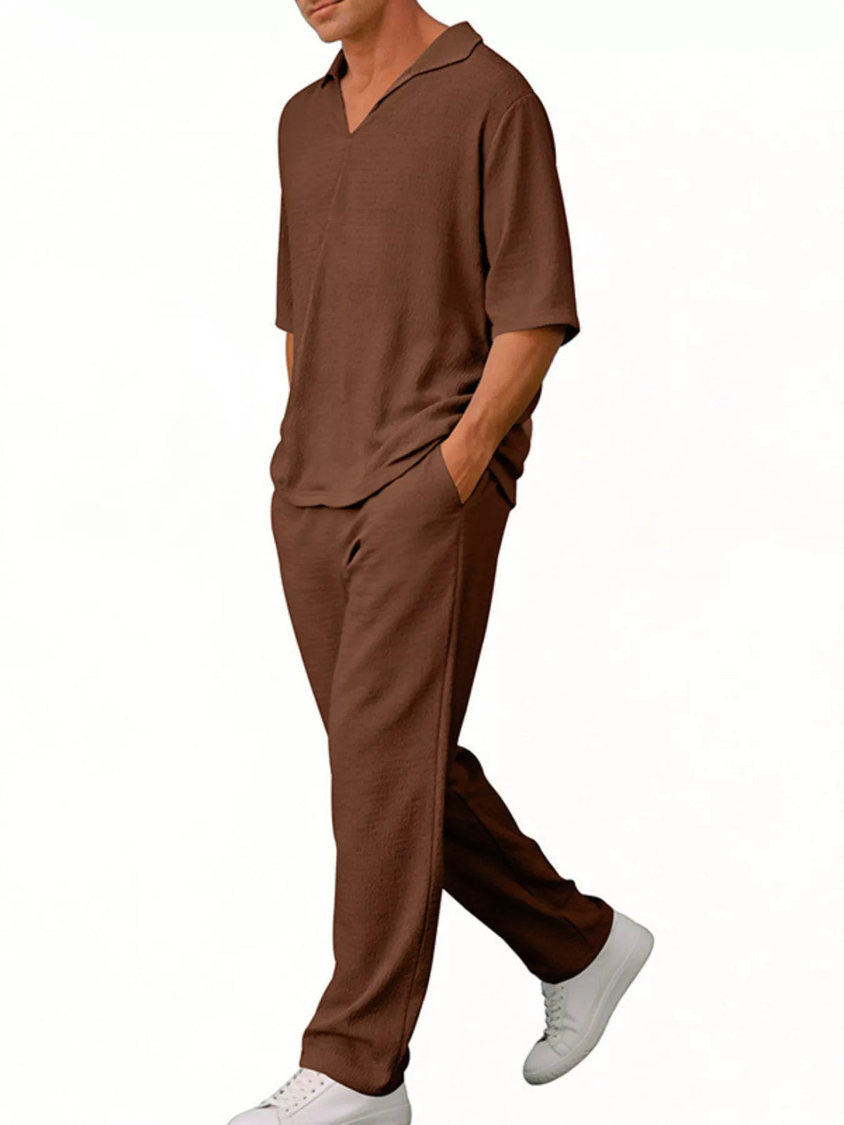 NEWYORKLISTED ATLAS MEN'S COLLECTION – Men's half-sleeve top and pants two-piece set, product image 11