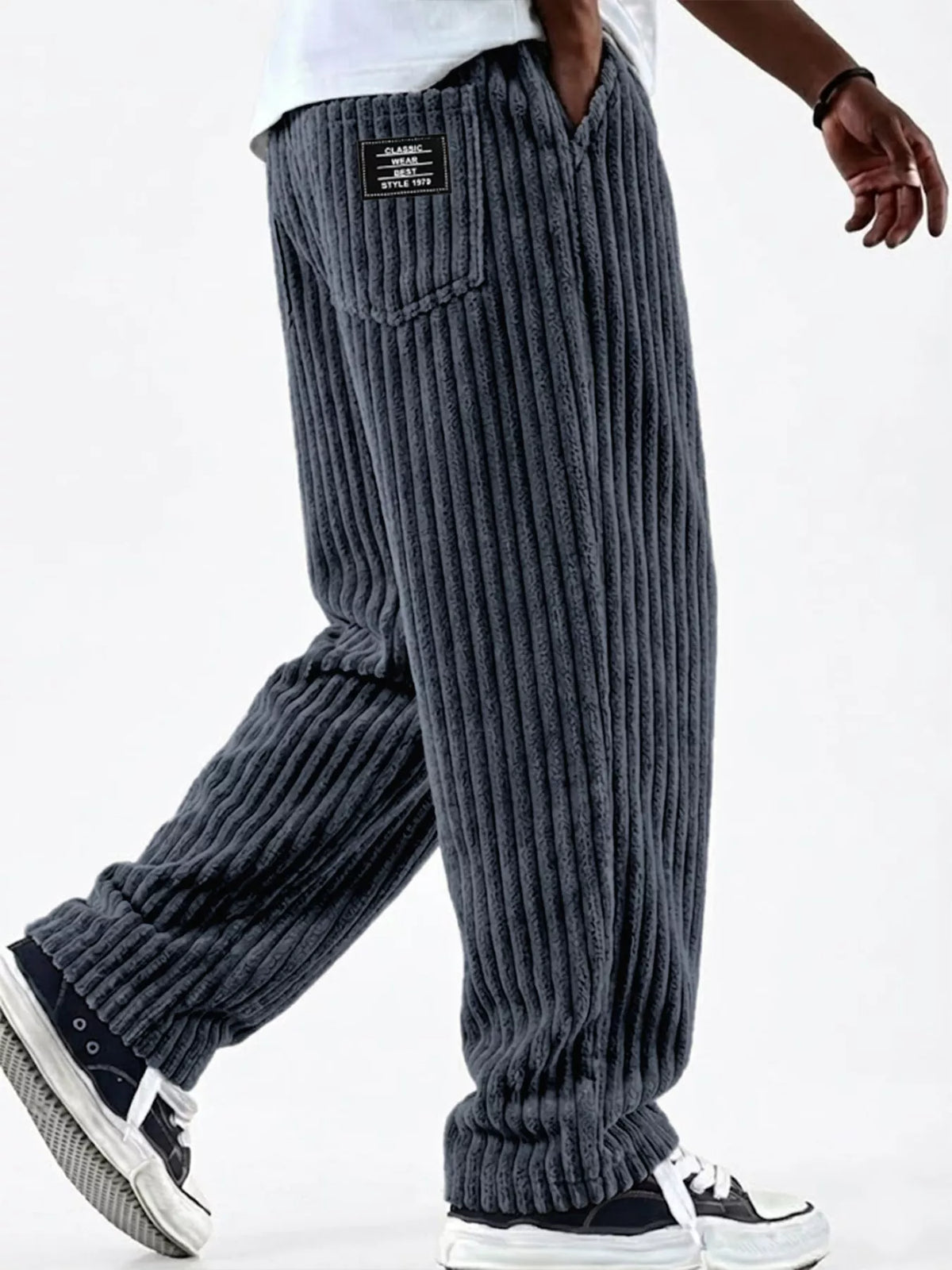 NEWYORKLISTED ATLAS MEN'S COLLECTION – Men's corduroy wide-leg pants, product image 8