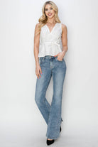 RISEN Full Size Mid Rise Bootcut Jeans - NEWYORKLISTED