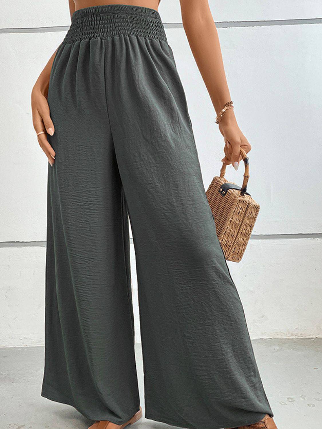 NYLD Wide Waistband Relax Fit Long Pants - NEWYORKLISTED