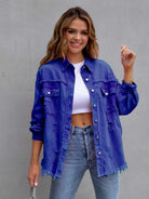 NEWYORKLISTED STYLE COLLECTION: Distressed Color Pop Denim Jacket - NEWYORKLISTED